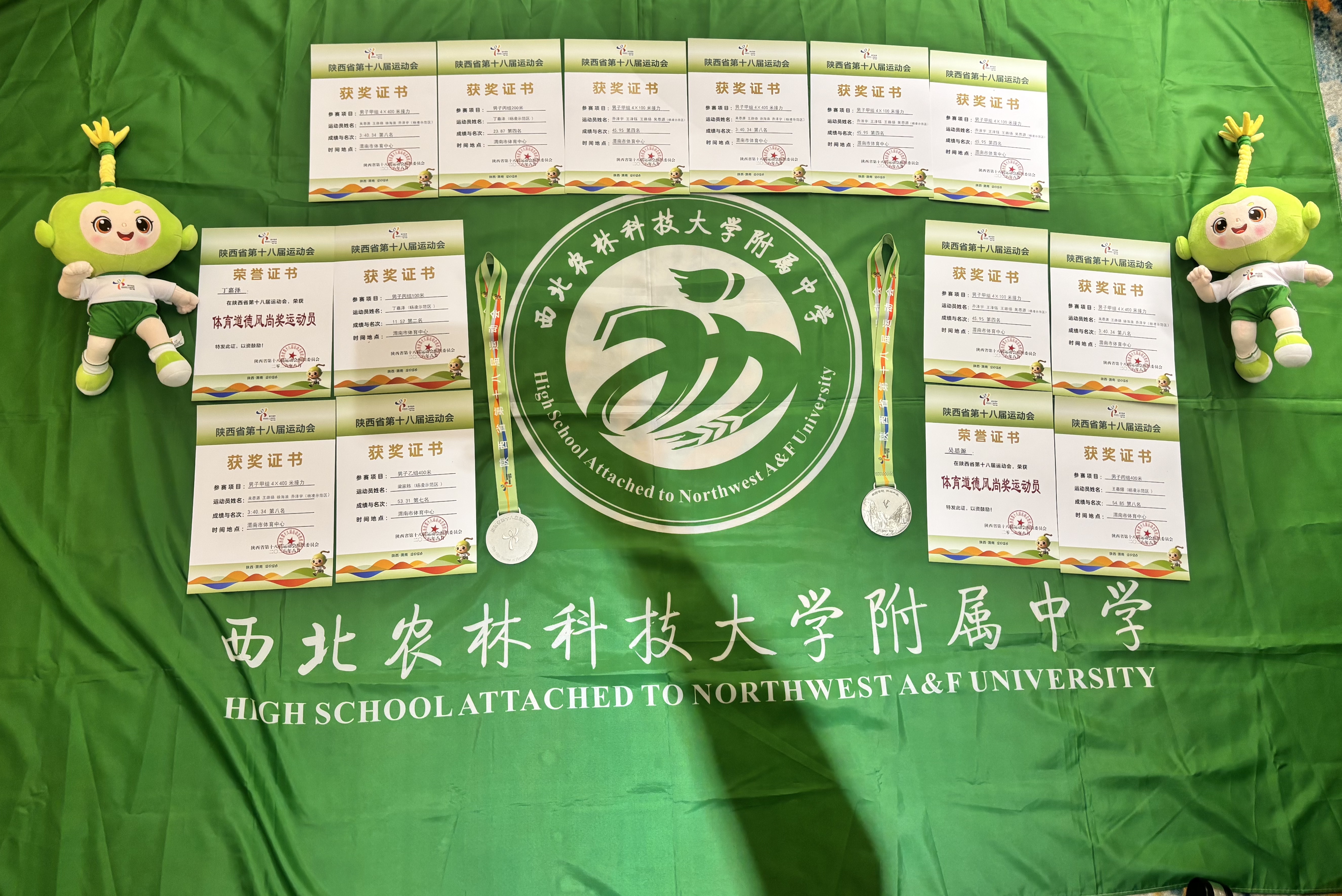 我校学子在陕西省第十八届运动会青少年组赛事中斩获多项荣誉